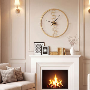 27 Inch Large Wall Clock for Living Room Bedroom Kitchen-Yellow