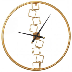 27 Inch Large Wall Clock for Living Room Bedroom Kitchen-Yellow