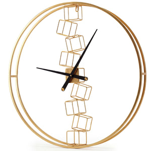 27 Inch Large Wall Clock for Living Room Bedroom Kitchen-Yellow