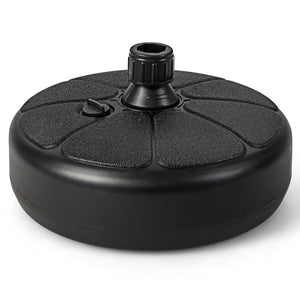 27 lbs Fillable Round Umbrella Base Stand for Yard Garden Poolside