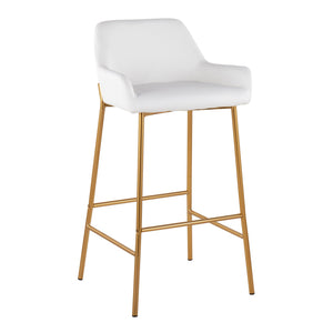 Daniella - Stylish Contemporary Glam Fixed Height Bar Stool (Set of 2) by Couch.com