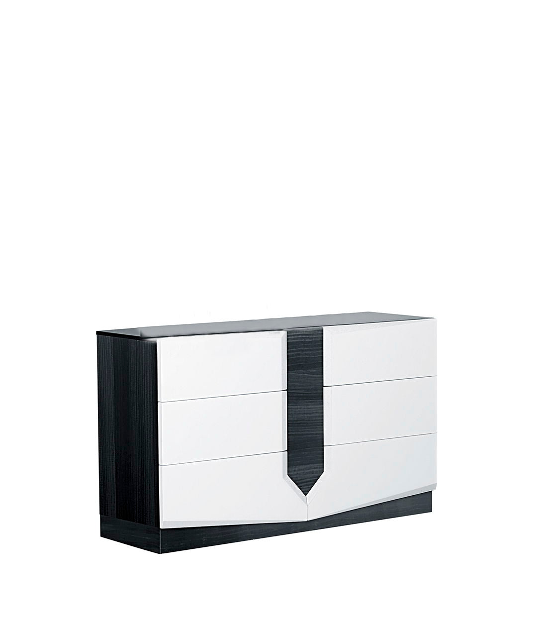 Vios - Zebra High Gloss Dresser - White by Couch.com