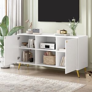 Modern TV Stand With Adjustable Shelf, Handles And Anti-Tip Device by Couch.com