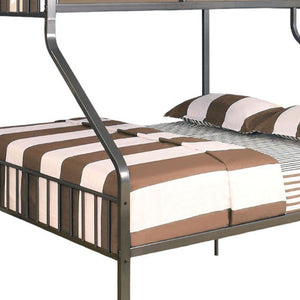 Gunmetal Twin Over Queen Bunk Bed