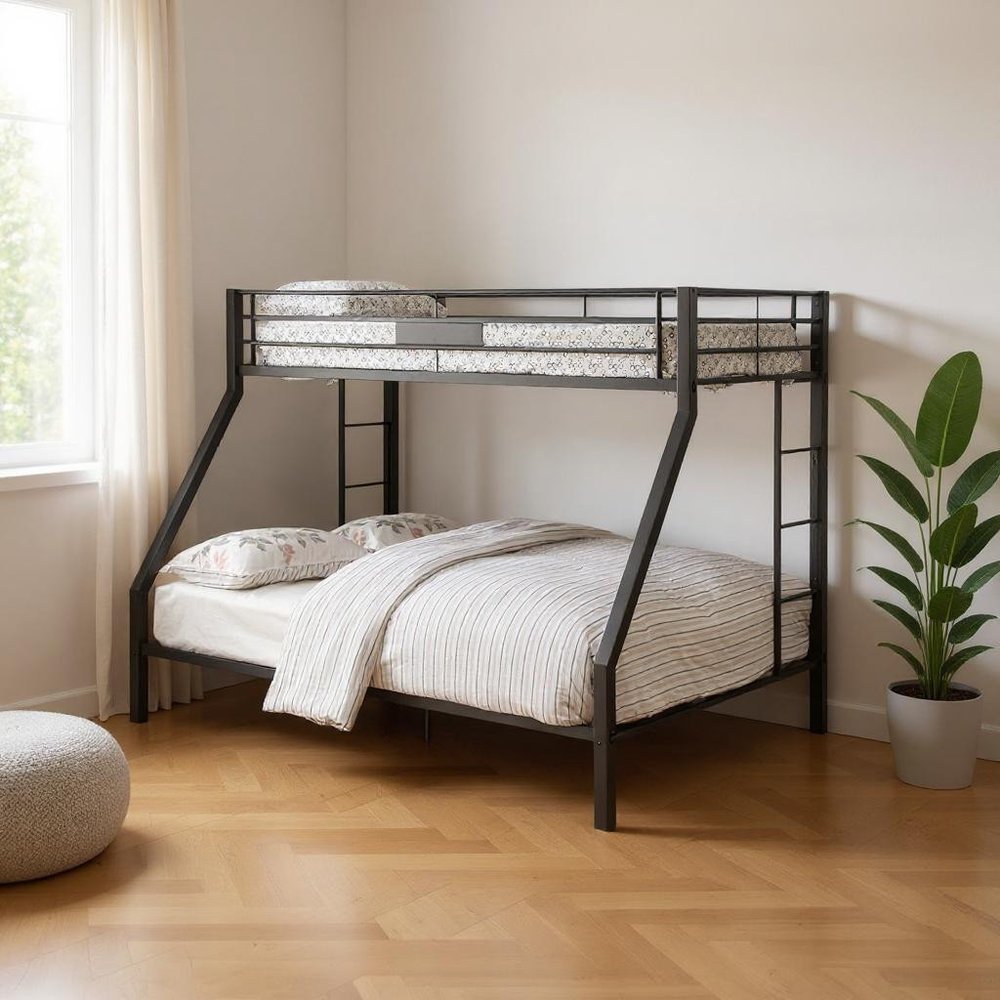 Black Twin Over Full Bunk Bed