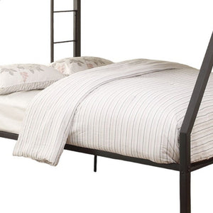 Black Twin Over Full Bunk Bed