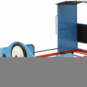 Steel Twin Red White and Blue Bed