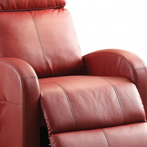 28" Gray Tufted Faux Leather Faux Leather Power Lift Assist Recliner
