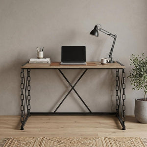 48" Brown and Black Computer Desk