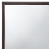 35" Espresso Wood Mounted Dresser Mirror