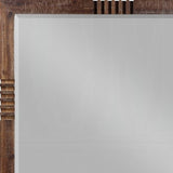 Reclaimed Oak Finish Rectangular Mirror