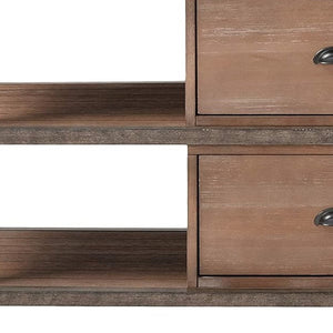 60" Enclosed and Open Storage TV Stand