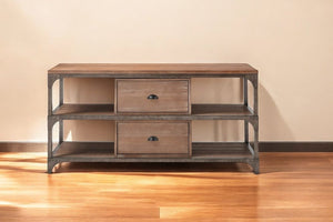 60" Enclosed and Open Storage TV Stand