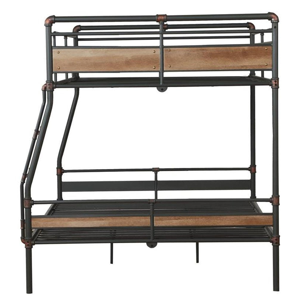 Bronze Queen Over Queen Metal Bunk Bed