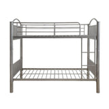 Silver Full Over Full Metal Bunk Bed