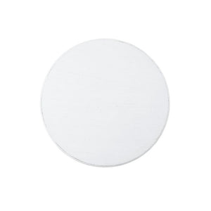 22" White Wood Round Pedestal End Table