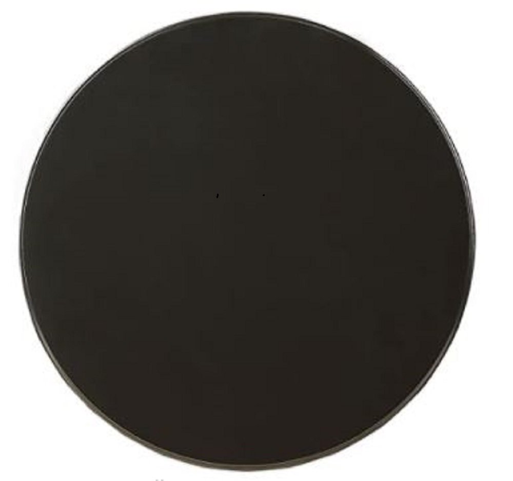 22" White Wood Round Pedestal End Table