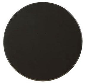 22" White Wood Round Pedestal End Table