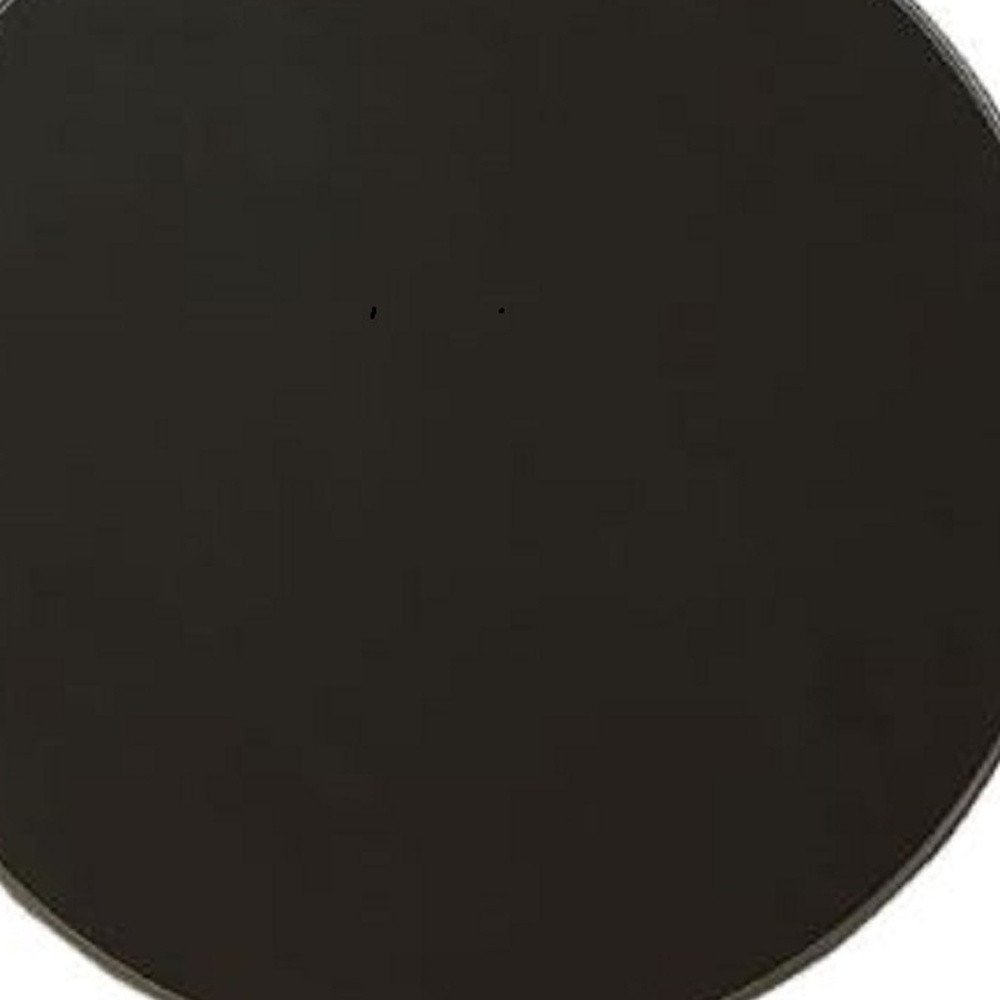 22" White Wood Round Pedestal End Table