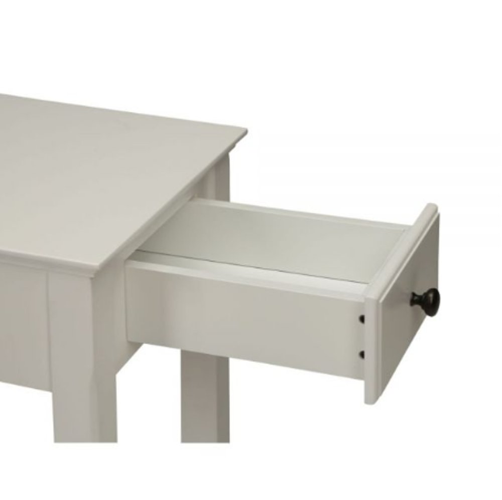 23" Gray Solid and Manufactured Wood End Table
