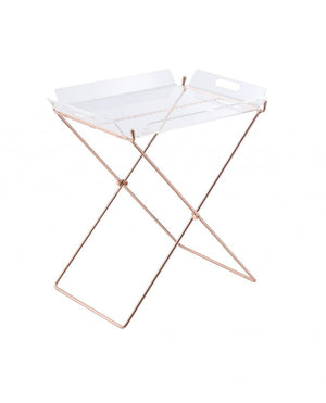 22" Metal Folding Butler Table
