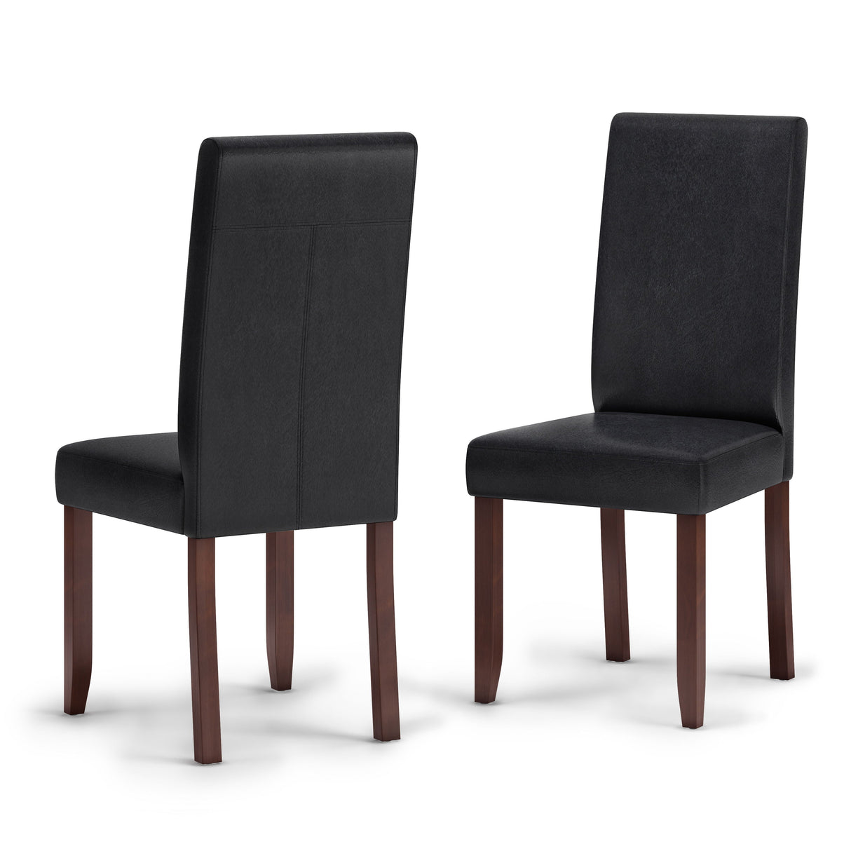 Acadian - Parson Dining Chair (Set of 2) - Distressed Black by Couch.com