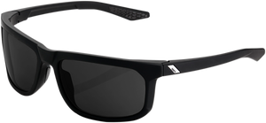 100% Hakan Sunglasses - Black - Gray PeakPolar 61036-100-47