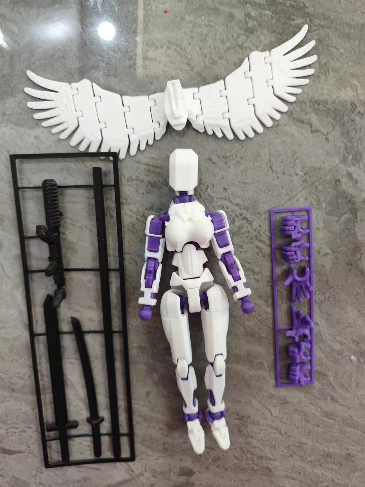 Lucky Puppet Joint Movable 3D Printing Doll Angel Toy