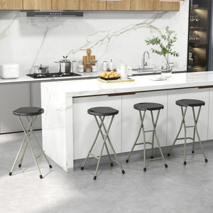 28 Inch Portable Folding Stools with 330lbs Limited Sturdy Frame-1 Piece
