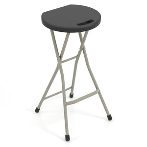 28 Inch Portable Folding Stools with 330lbs Limited Sturdy Frame-1 Piece