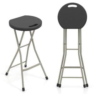 28 Inch Portable Folding Stools with 330lbs Limited Sturdy Frame-1 Piece