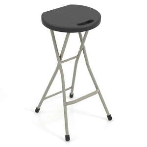 28 Inch Portable Folding Stools with 330lbs Limited Sturdy Frame