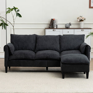 Convertible Combination Sofa With Footstools With Storage by Couch.com