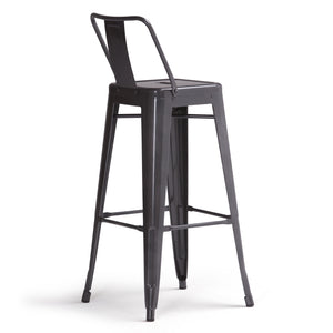 Rayne - Curved Back Metal Stool (Set of 2) by Couch.com