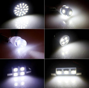 28pcs Car Interior White Combo LED Map Dome Door Trunk License Plate Light Bulbs