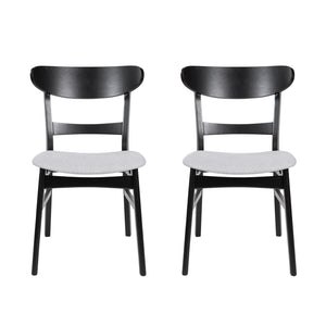 Mid Century Dining Chairs With Cushioned Seats And Wood Frame (Set of 2) by Couch.com