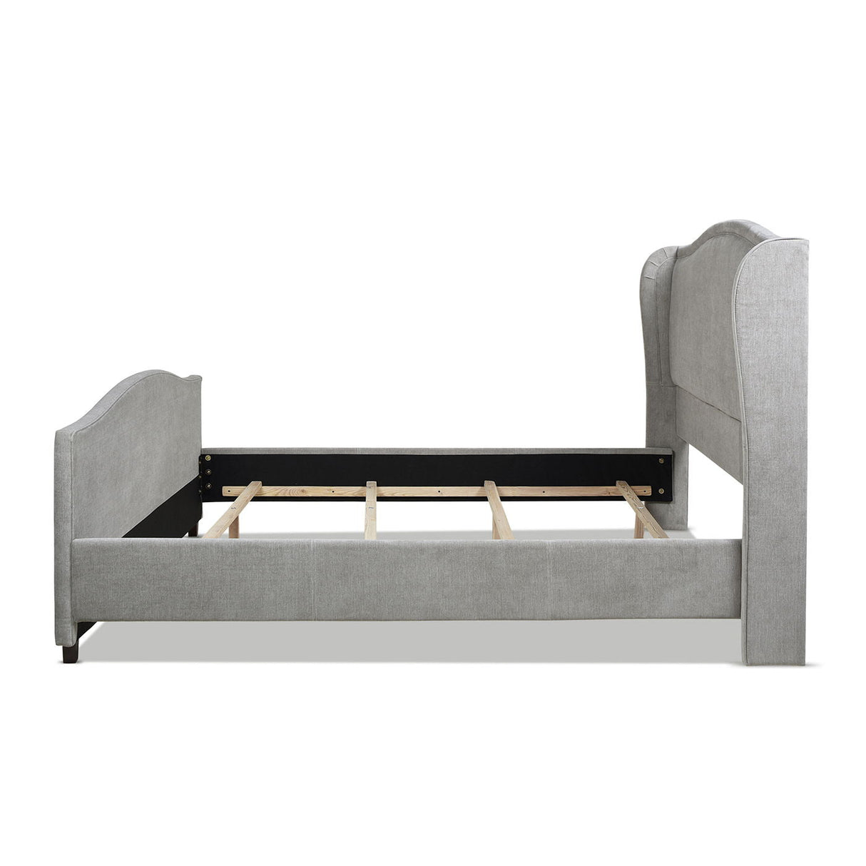 Carmen - Upholstered Wingback Panel Bed Frame by Couch.com