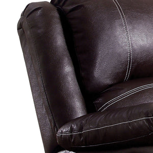 Zuriel - Synthetic Leather Motion Rocker Recliner - Brown by Couch.com