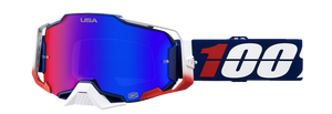 100% Armega Goggles - MX of Nations - HiPER Red/Blue Mirror 50003-00008