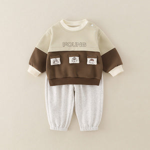 Pure Cotton Romper Set For Boys Cute Childrens Clothing Baby Boy Outfits