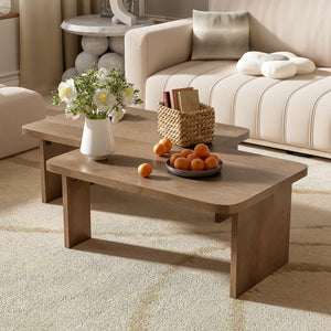 Modern Minimalist Coffee Table Set With Splicing Design by Couch.com