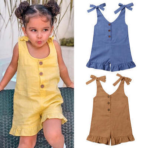 Children's Three-dimensional Pleated Jumpsuit