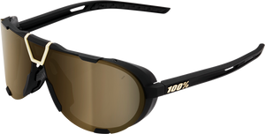 100% Westcraft Sunglasses - Soft Tact Black - Soft Gold Mirror 61046-258-01