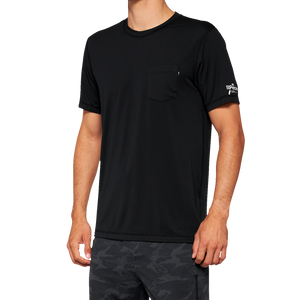 100% Mission Athletic T-Shirt - Black - XL 20014-00003