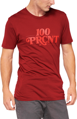 100% Searles Tech T-Shirt - Brick - Large 35027-068-12