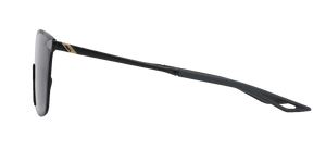 100% Legere Sunglasses - Square - Polished Black - Smoke 60020-00000