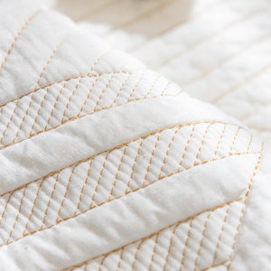 Quilted Geometric Cotton Sofa Cover, Non-Slip & Thick Padded Furniture Covers