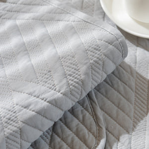 Quilted Geometric Cotton Sofa Cover, Non-Slip & Thick Padded Furniture Covers