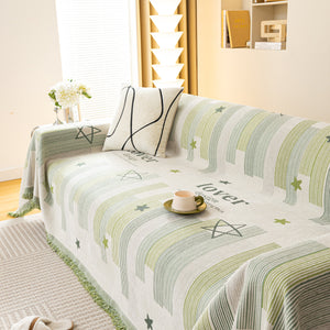 Chenille Lover Sofa Cover Blanket, Couch Protector Blanket for Couches, Large Throw Blanket for Couch