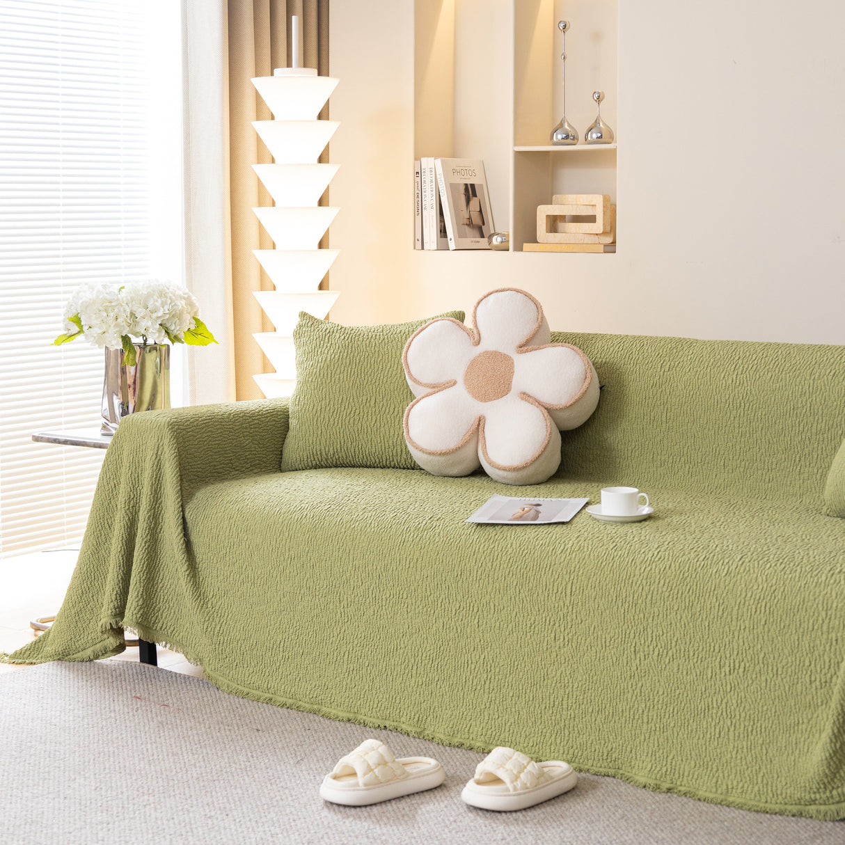 Sofa Throw Covers L-Shape Sectional Couch Cover for Dogs Cats Furniture Protector